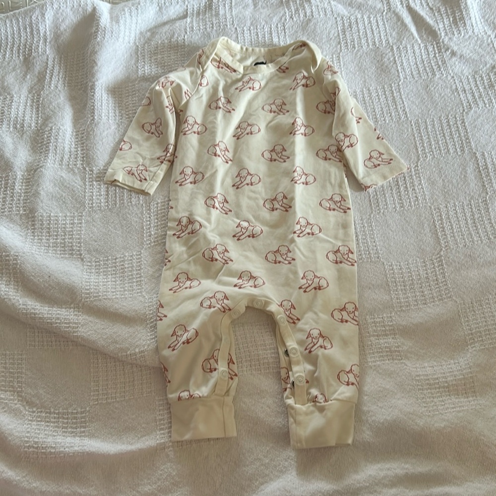 Monica + Andy cotton onesie